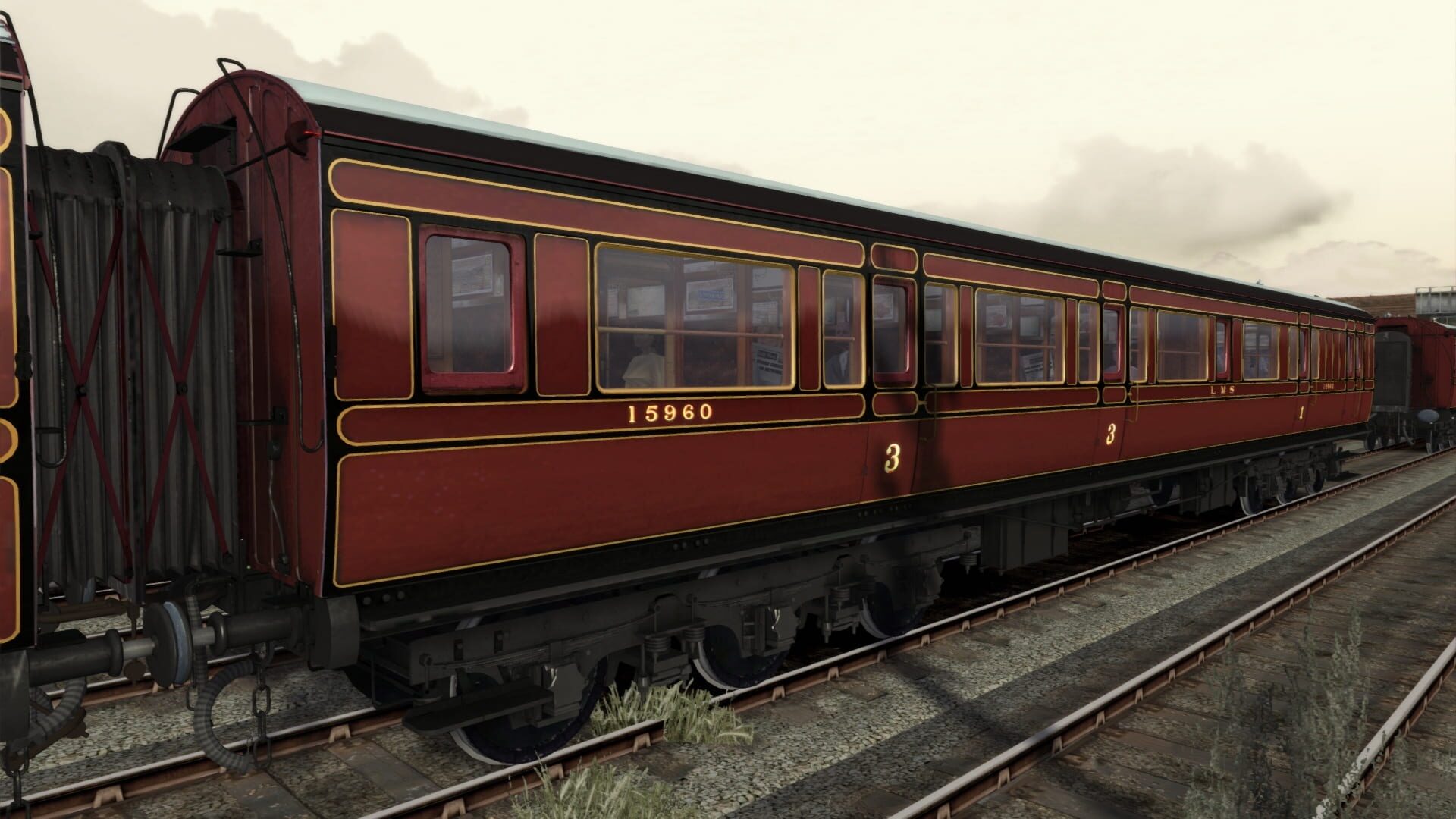 TS Marketplace: Caledonian Railway 65ft Grampian LMS Period 1 Coach Pack - Screenshot