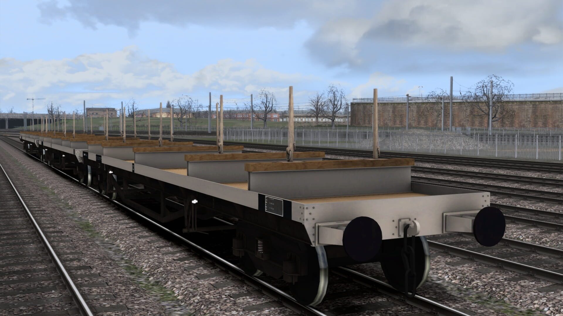 TS Marketplace: BDO 60T Unfitted Bogie Bolster Wagon Pack - Screenshot