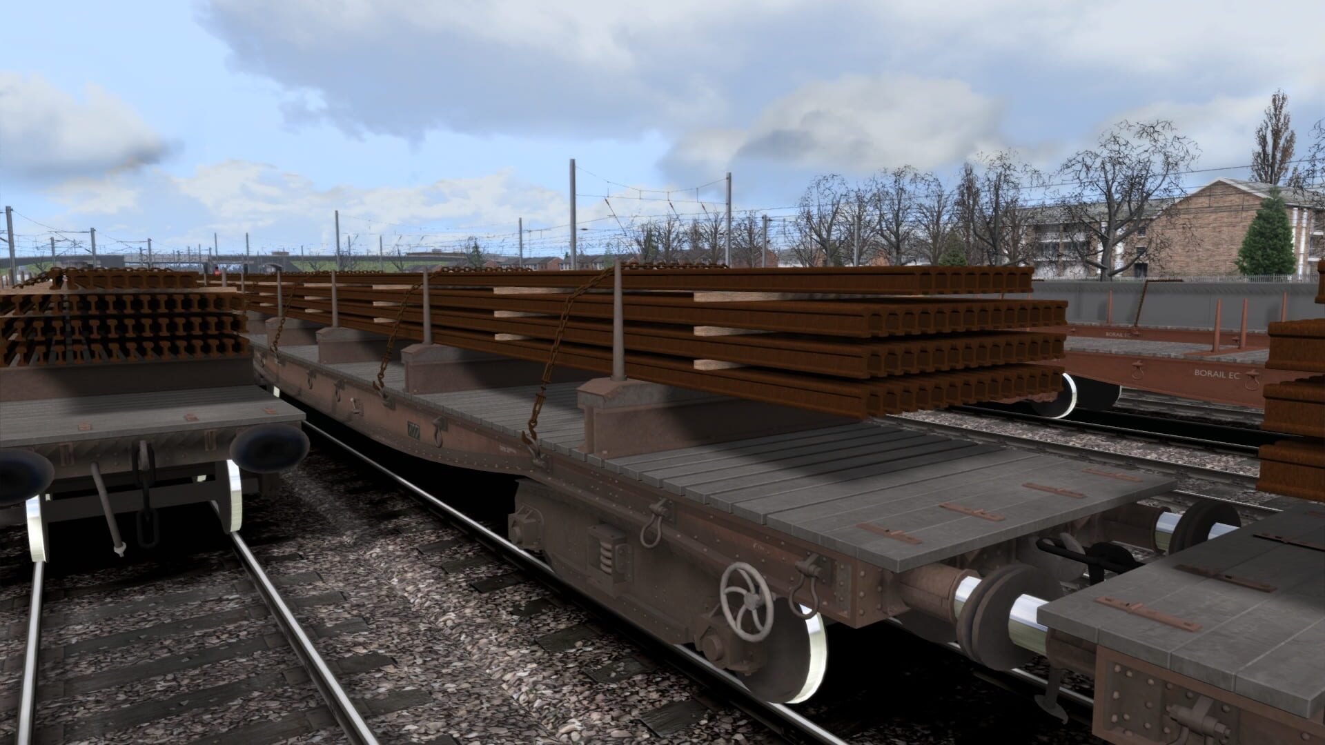 TS Marketplace: BRV 50T BORAIL EB/EC Wagons Pack - Screenshot