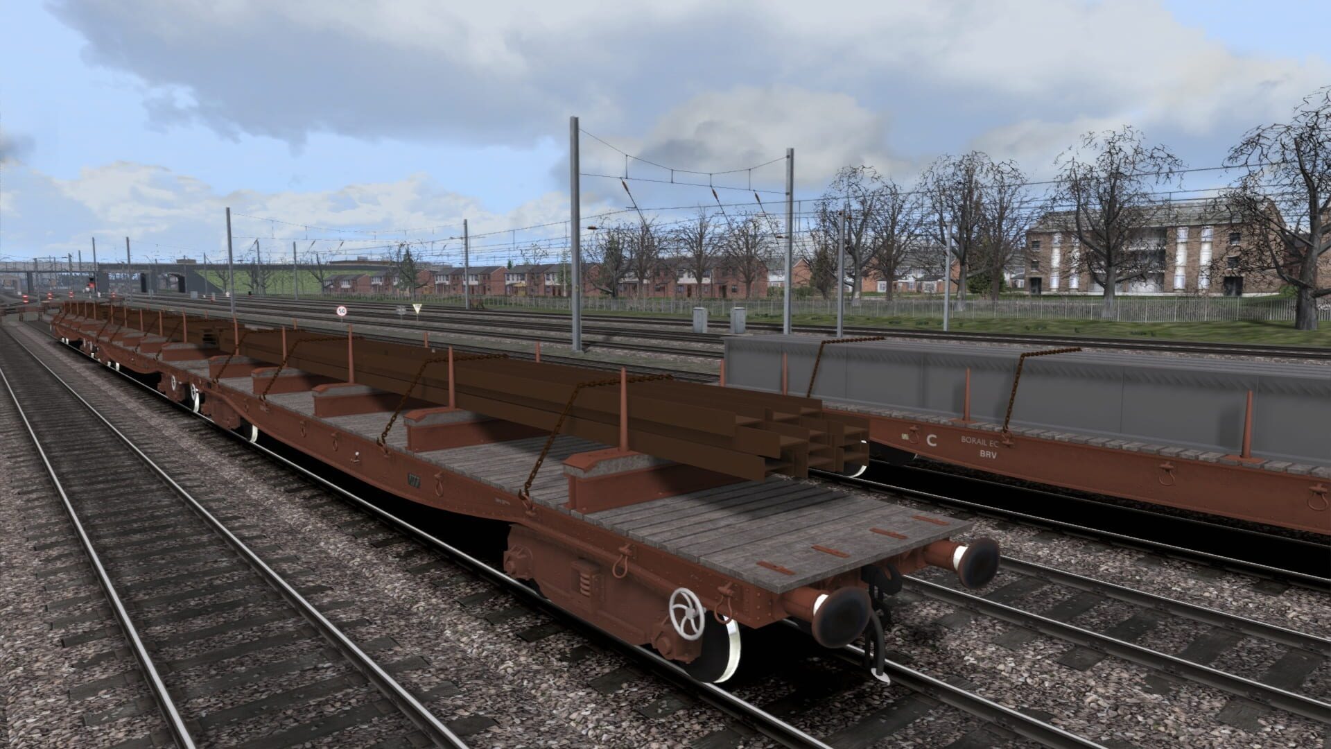 TS Marketplace: BRV 50T BORAIL EB/EC Wagons Pack - Screenshot