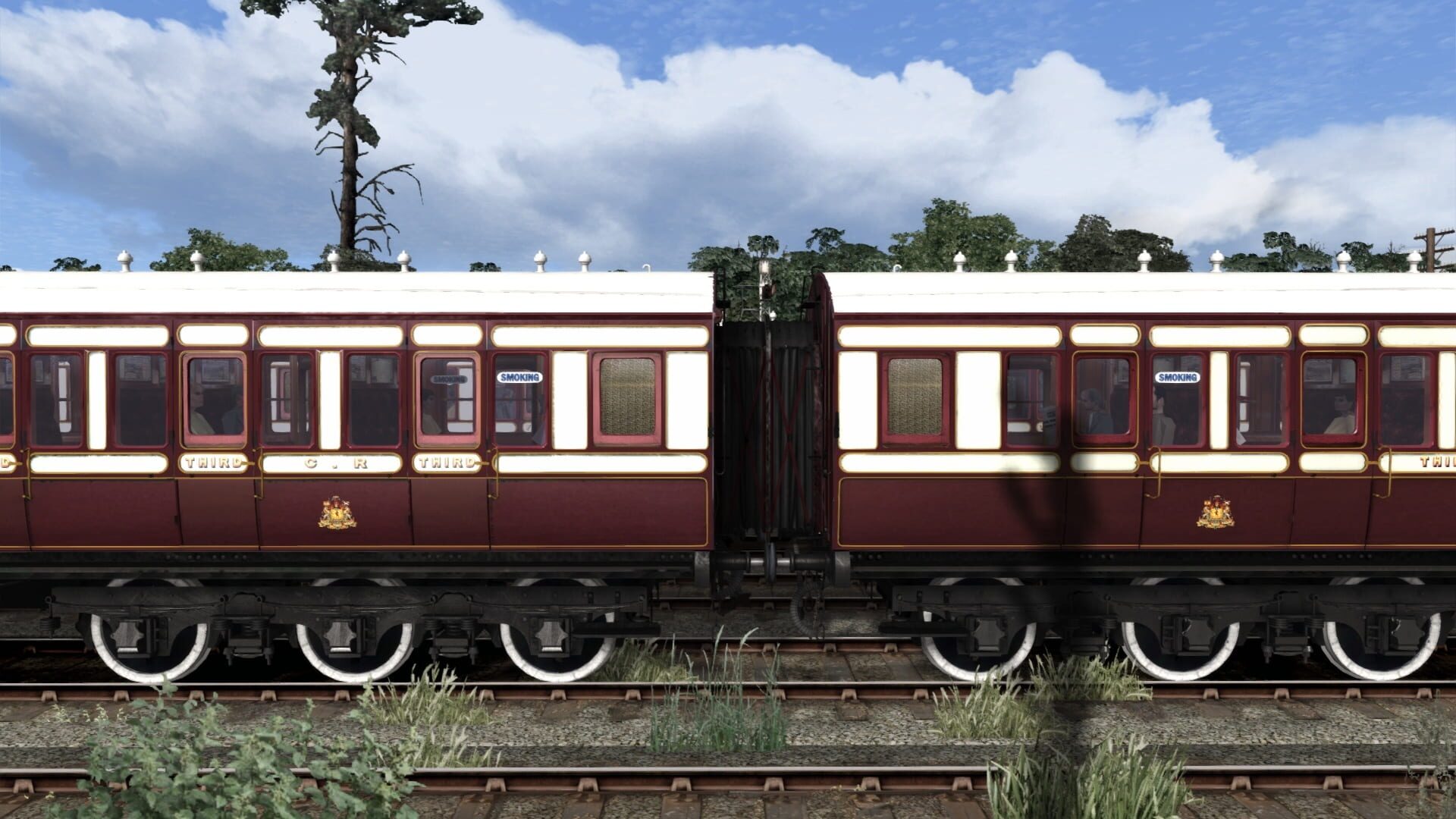 TS Marketplace: Caledonian Railway 65ft Grampian Coach Pack Add-On - Screenshot