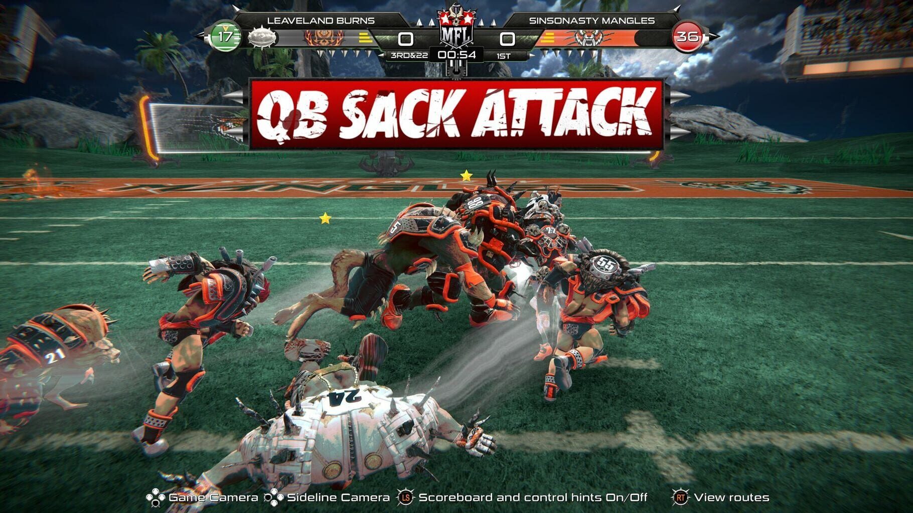 Mutant Football League: Sinsonasty Mangles screenshot