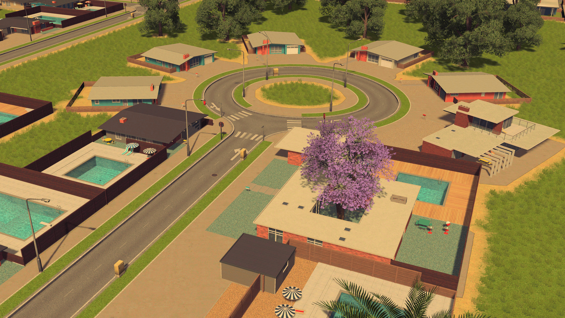 Cities: Skylines - Content Creator Pack: Mid-Century Modern screenshot