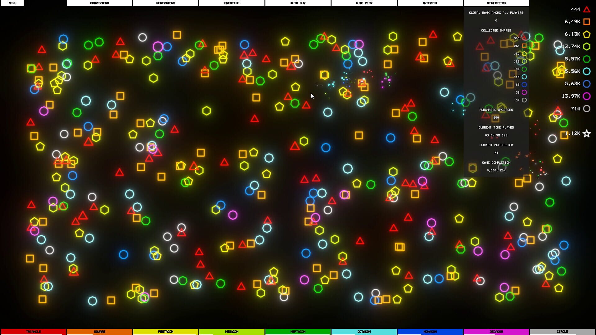 Idle Shapes - Screenshot