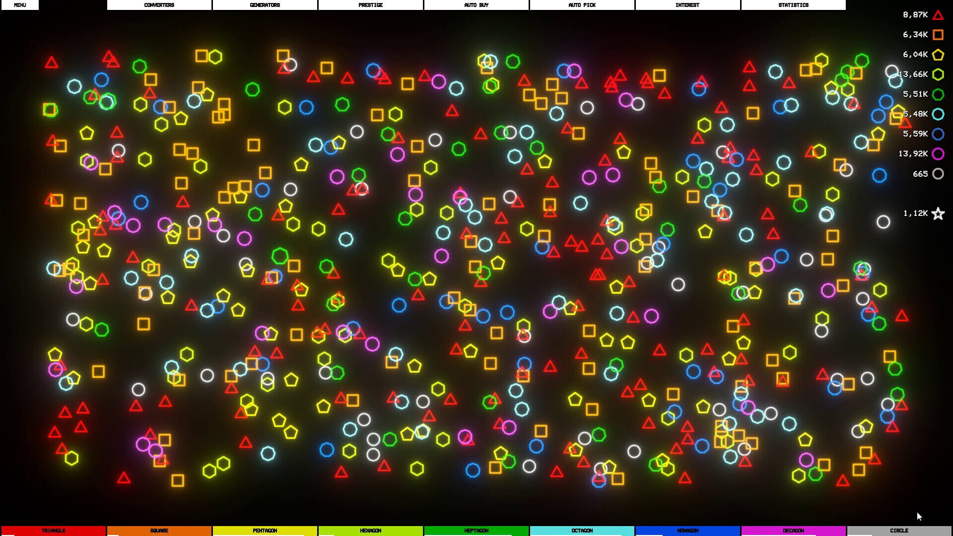 Idle Shapes - Screenshot