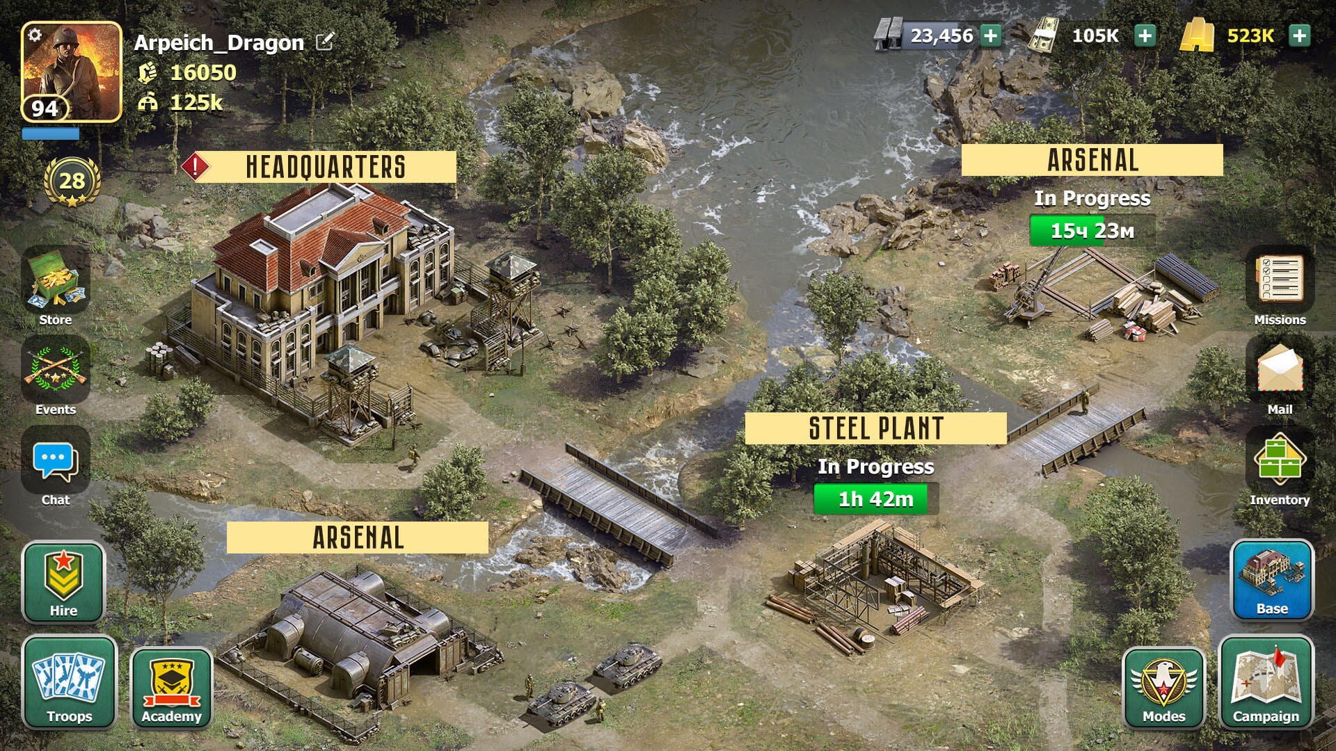 Heroes of War - Screenshot