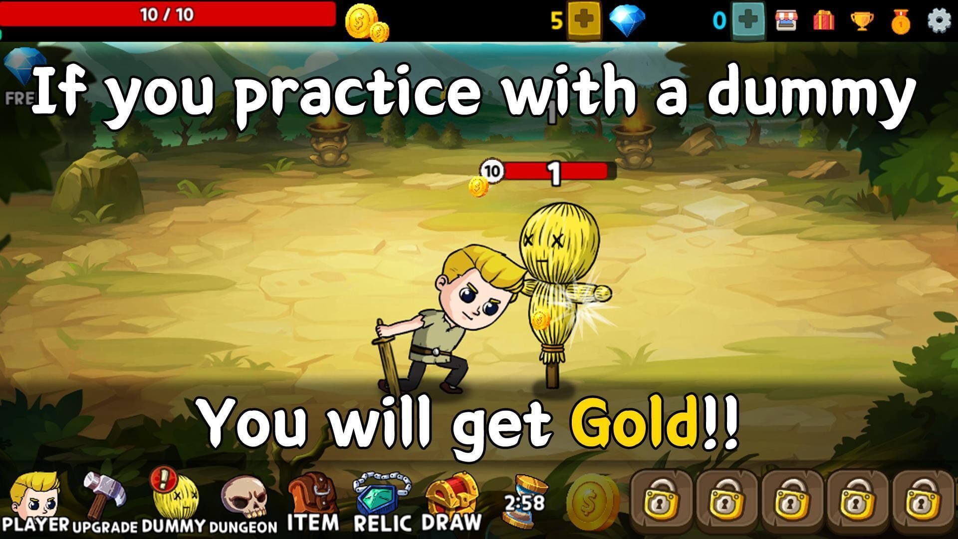 Warrior Clicker - Screenshot