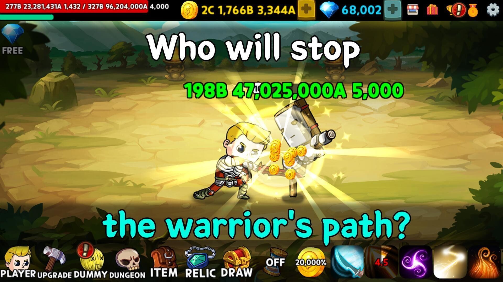 Warrior Clicker - Screenshot