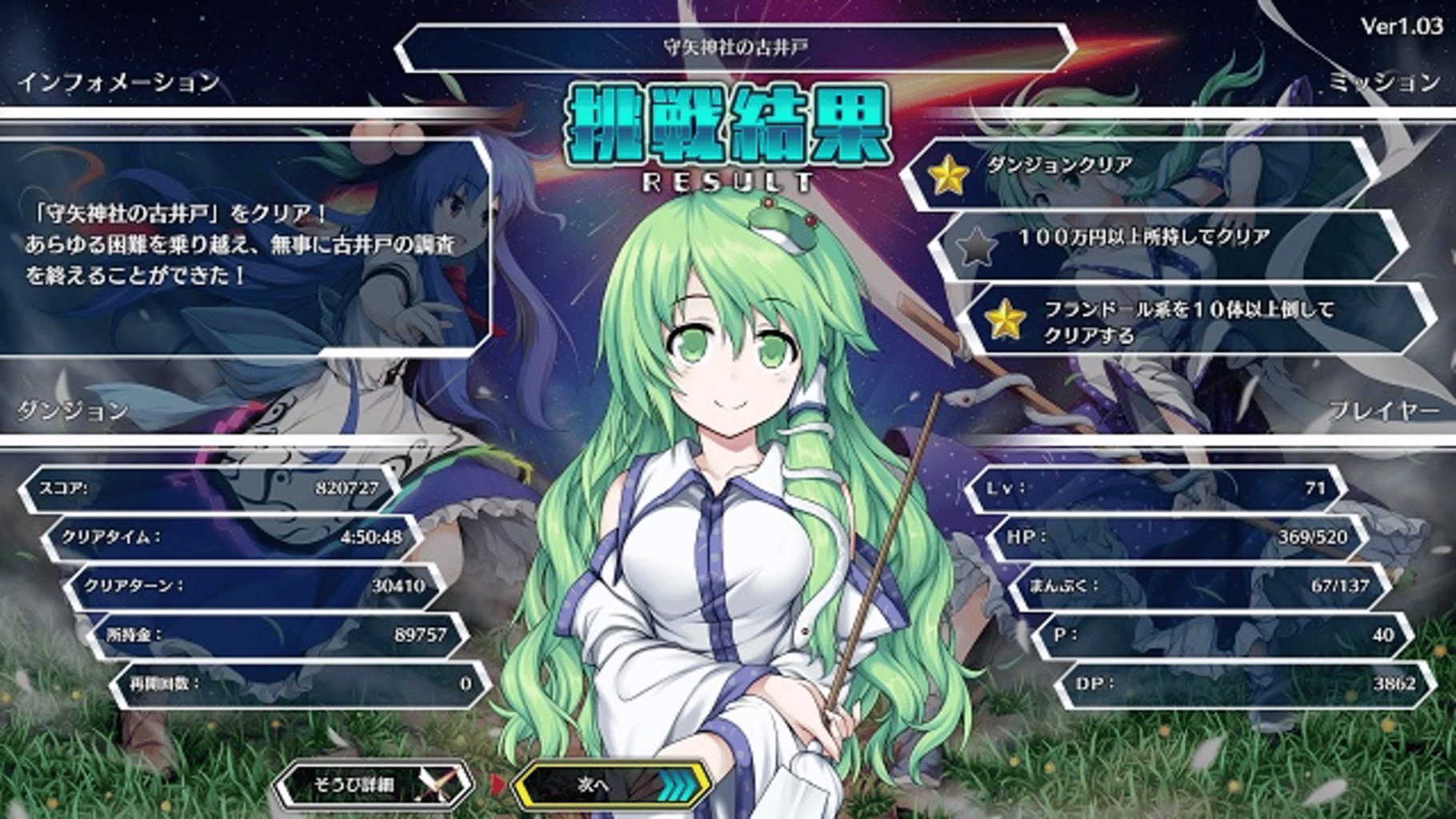 Touhou Genso Wanderer: Lotus Labyrinth screenshot