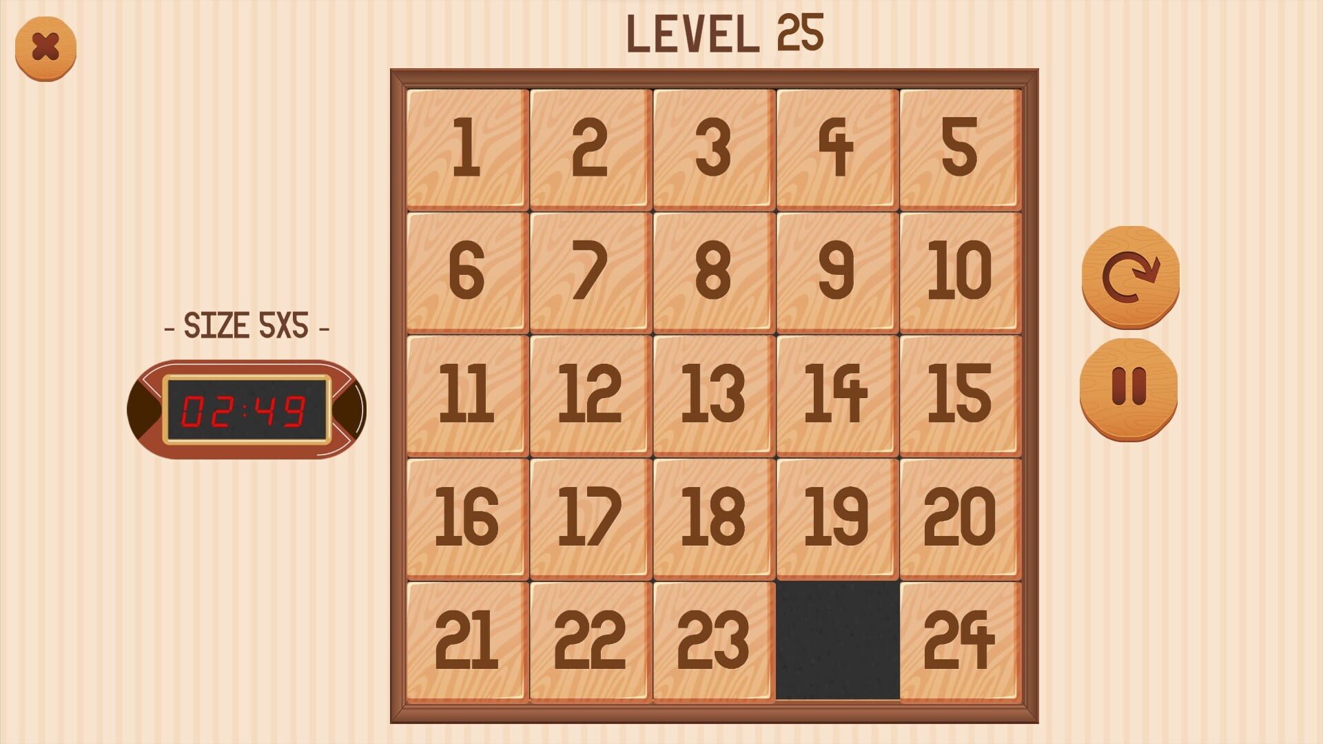 Number Slide Puzzle - Screenshot
