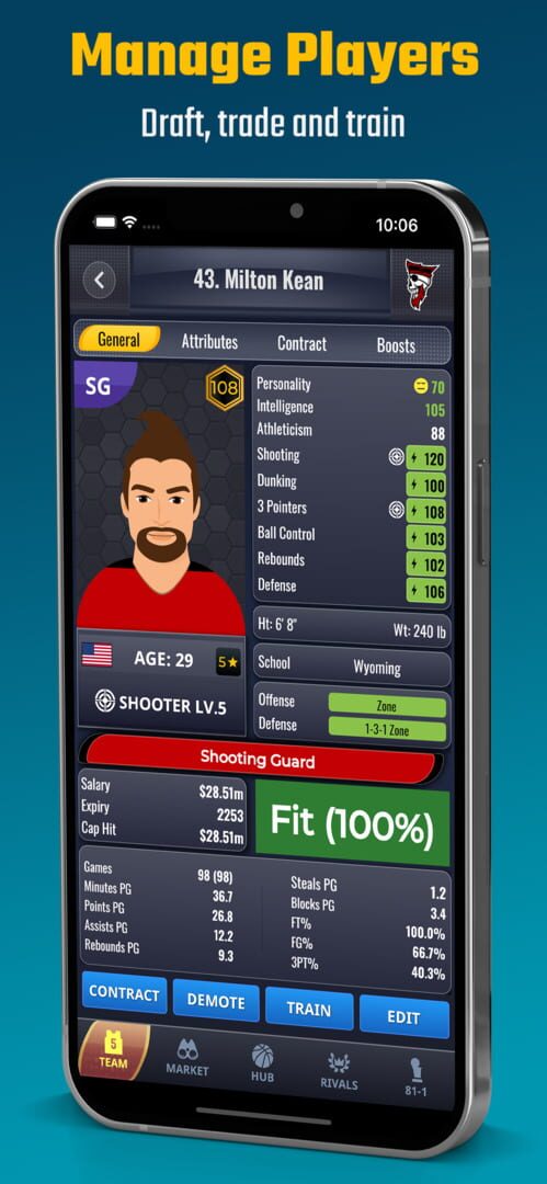 Ultimate Pro Basketball GM - Screenshot