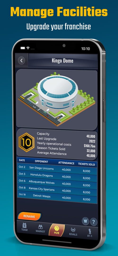 Ultimate Pro Basketball GM - Screenshot