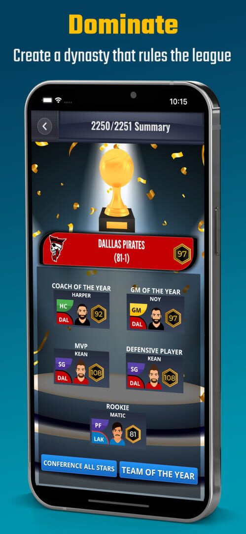 Ultimate Pro Basketball GM - Screenshot