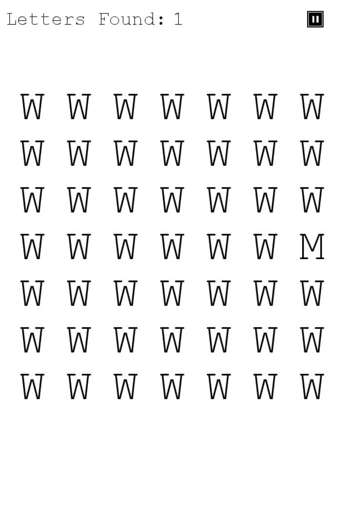 The Impossible Letter Game - Screenshot