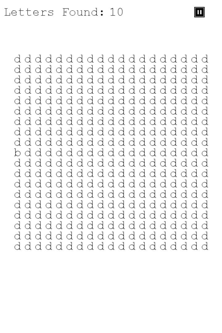 The Impossible Letter Game - Screenshot