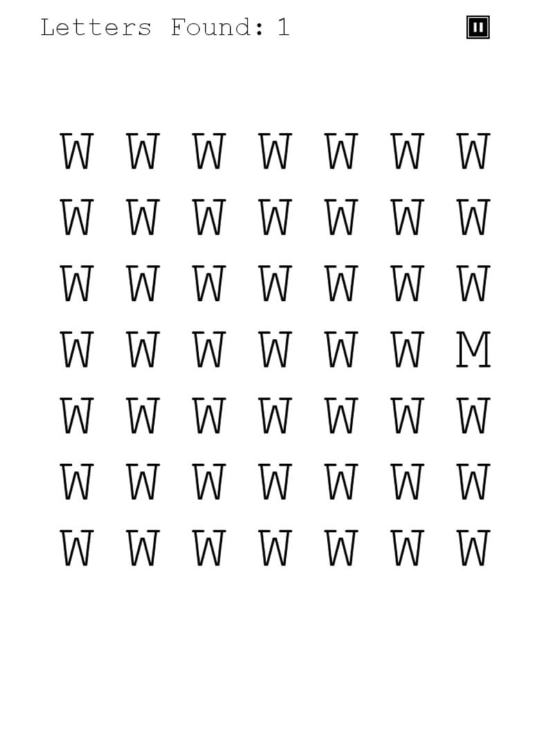 The Impossible Letter Game - Screenshot