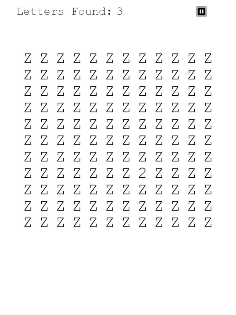 The Impossible Letter Game - Screenshot