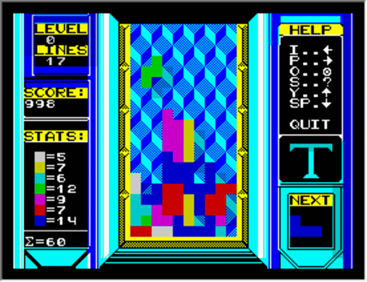 Tetris screenshot