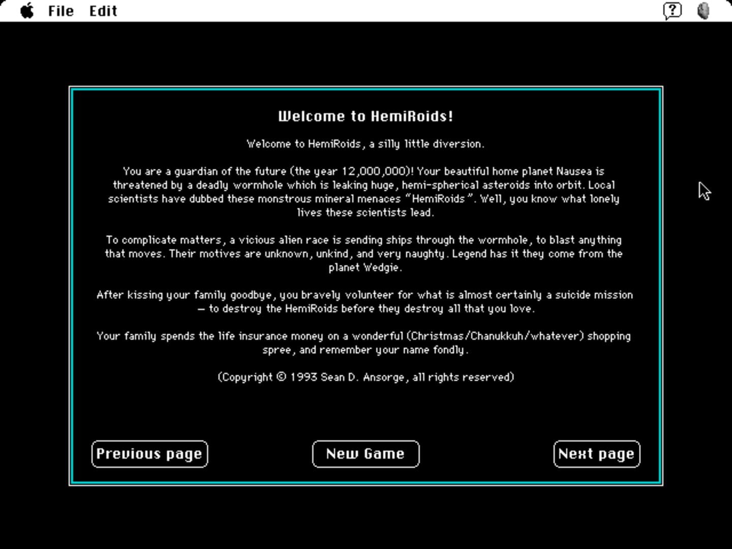 HemiRoids - Screenshot