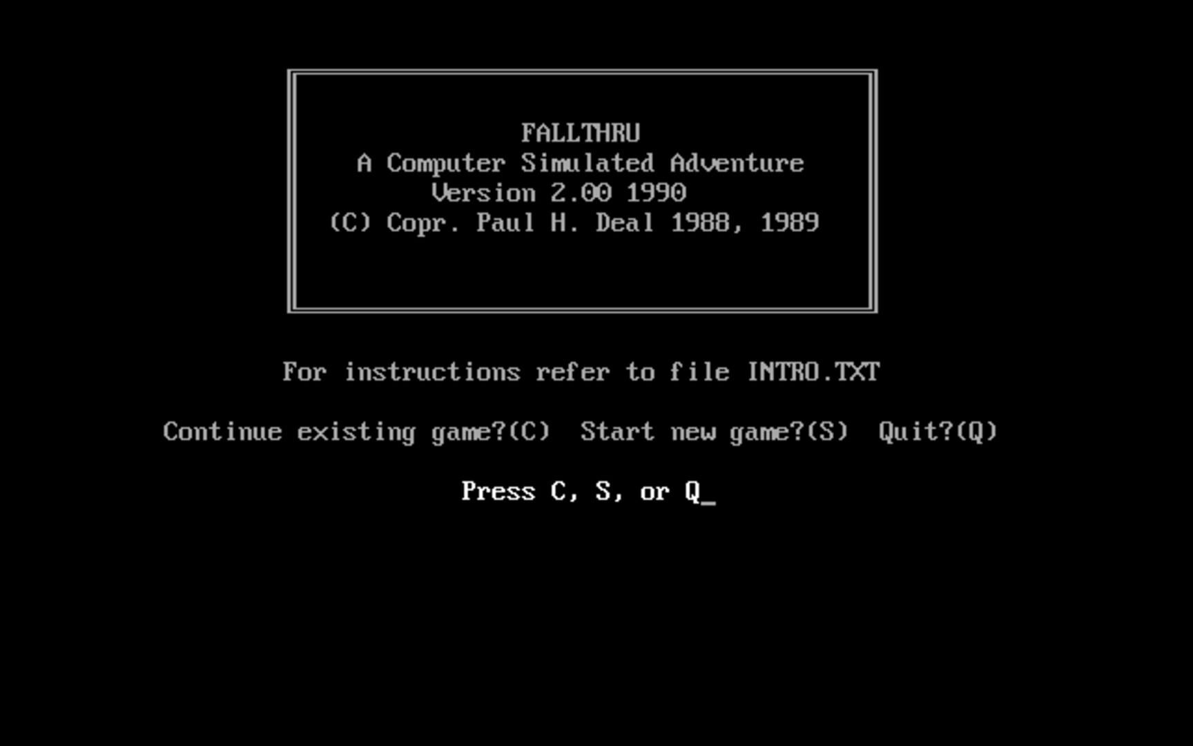 FallThru - Screenshot