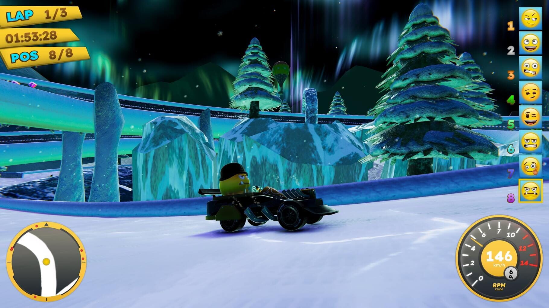Captura de pantalla - Emoji Kart Racer