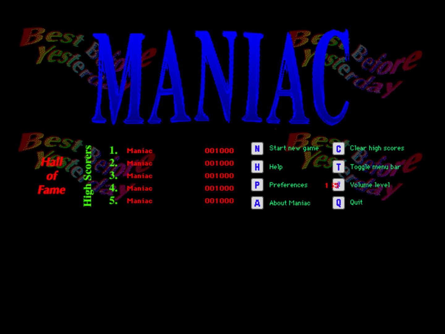Maniac - Screenshot