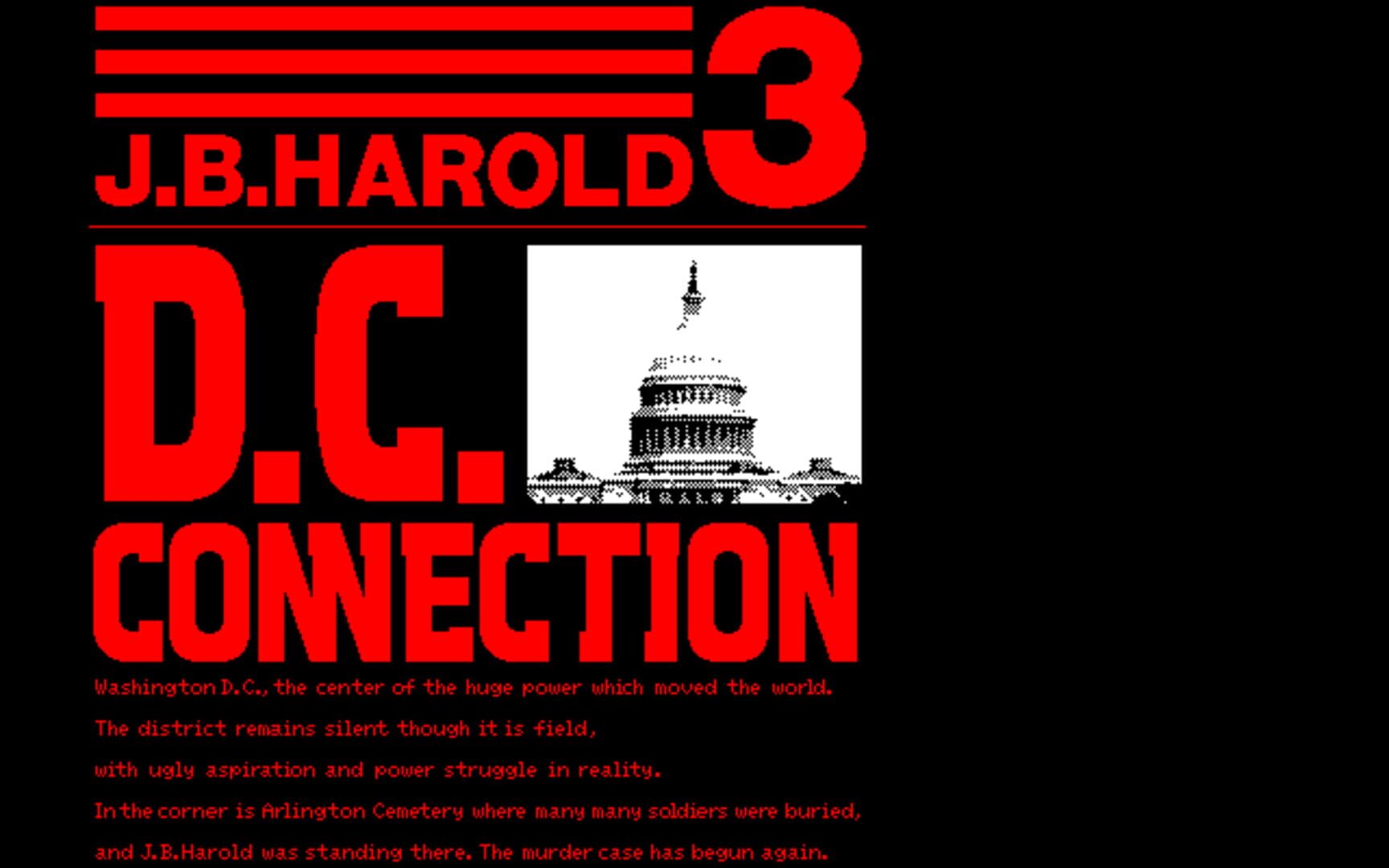 Captura de pantalla - J.B. Harold 3: D.C. Connection