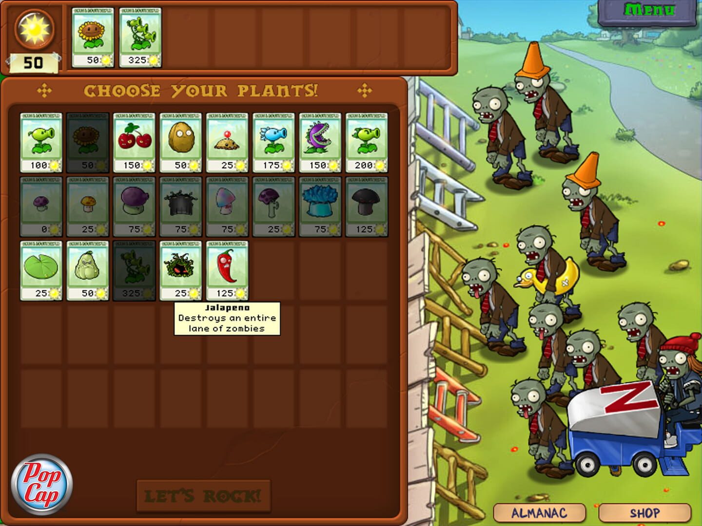 Captura de pantalla - Plants vs. Zombies