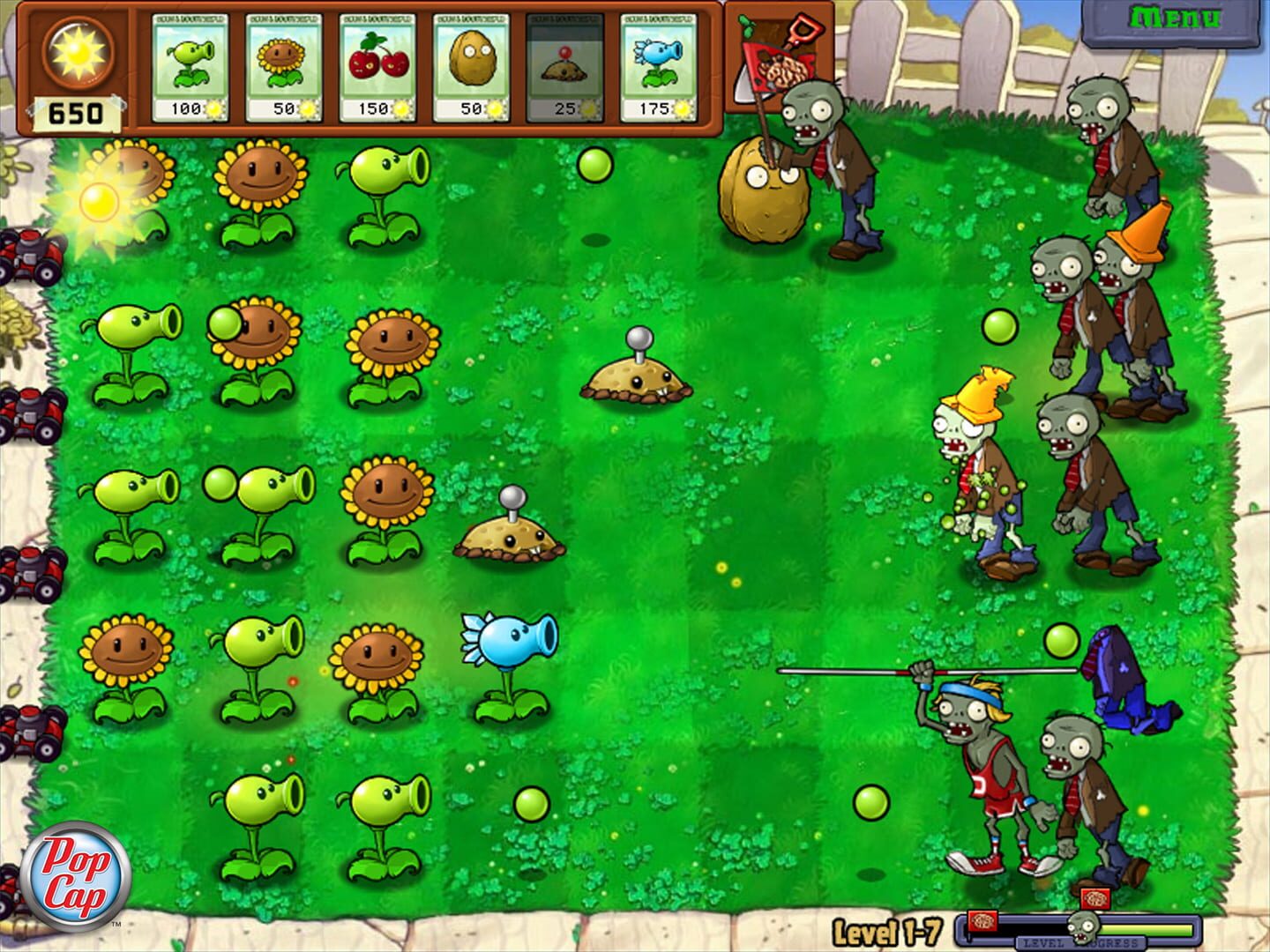 Captura de pantalla - Plants vs. Zombies