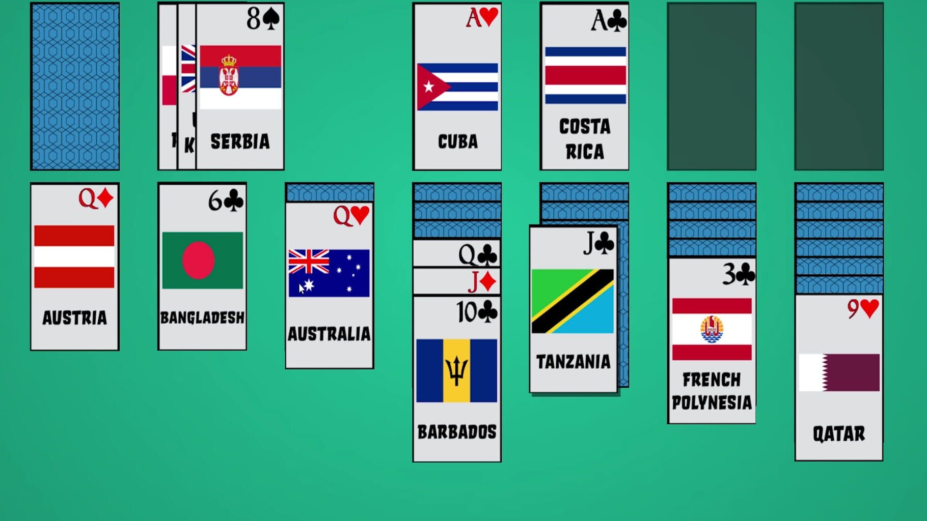 Solitaire: Learn the Flags! Image