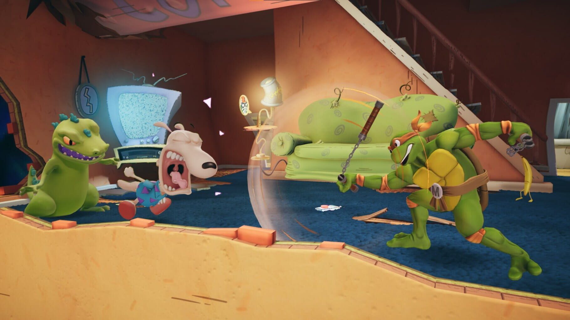 Captura de pantalla - Nickelodeon All-Star Brawl: Rocko Brawler Pack