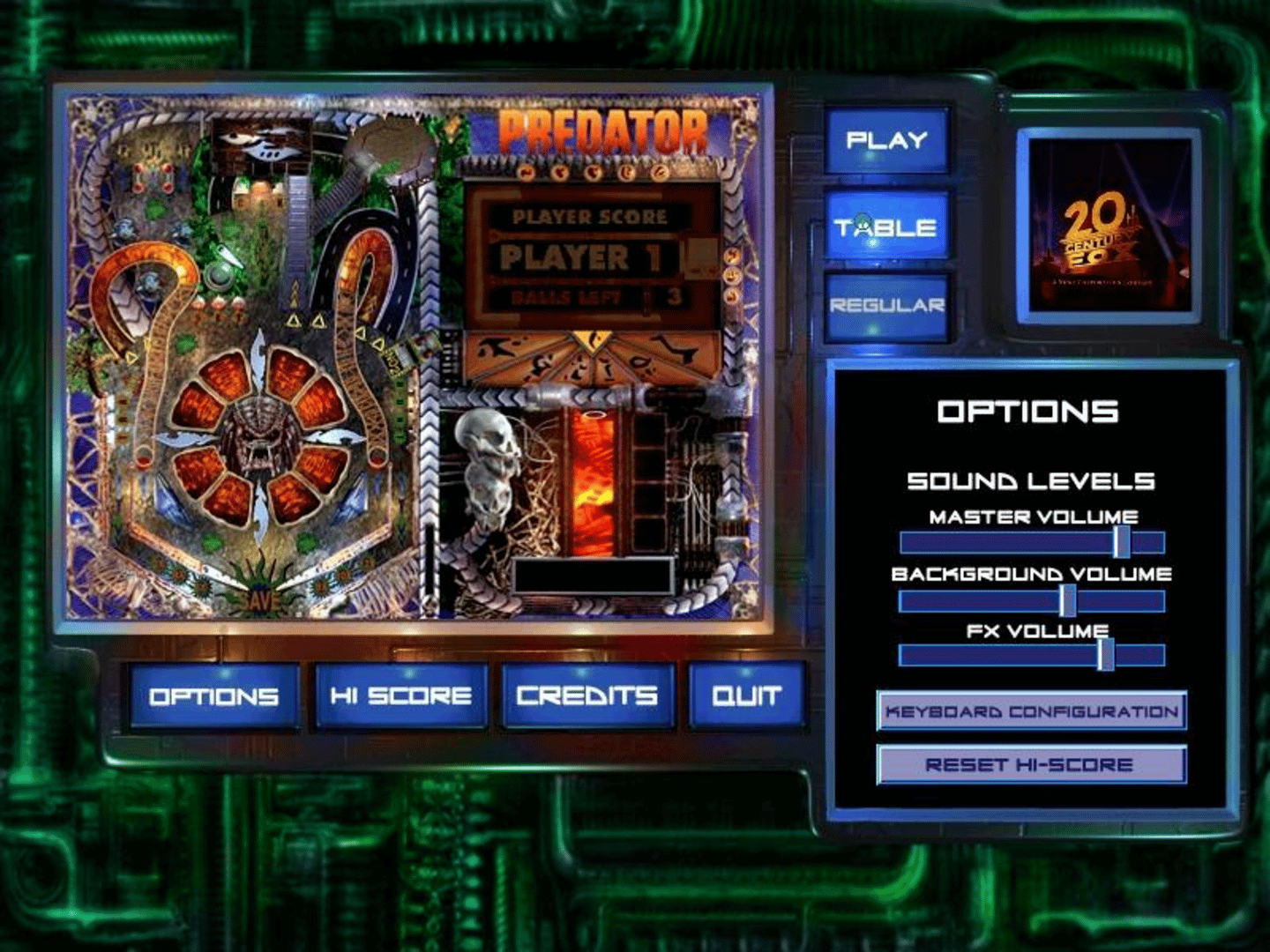 Sci-Fi Pinball screenshot