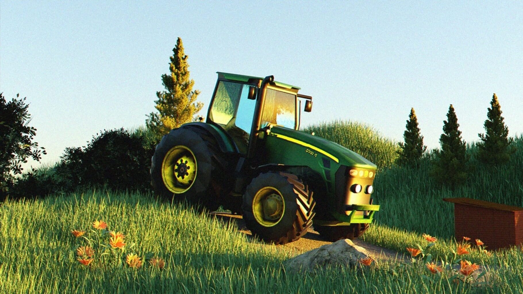 Farming Real Simulation Tractor, Combine Trucks Farmer Land Game screenshot