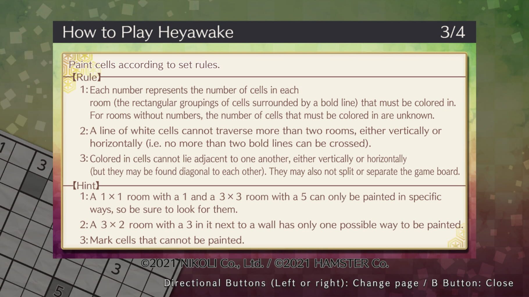 Puzzle by Nikoli S Heyawake screenshot