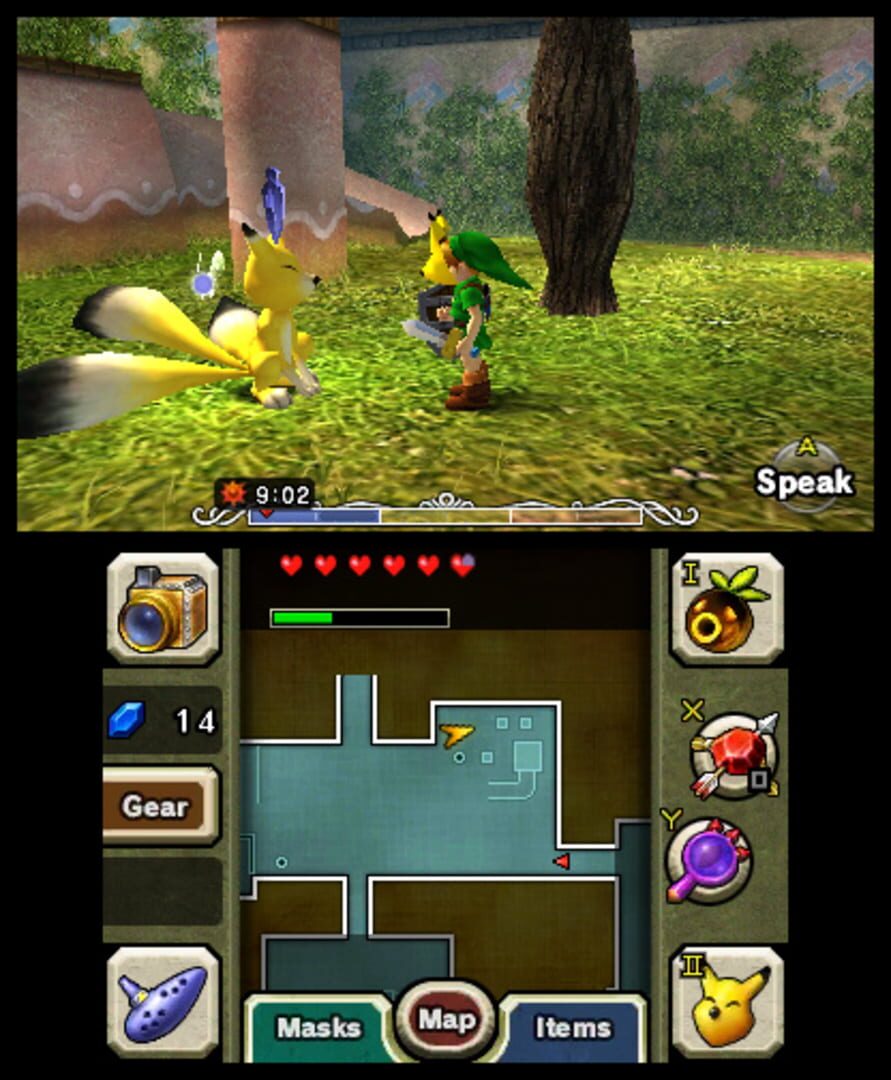 Captura de pantalla - The Legend of Zelda: Majora's Mask 3D