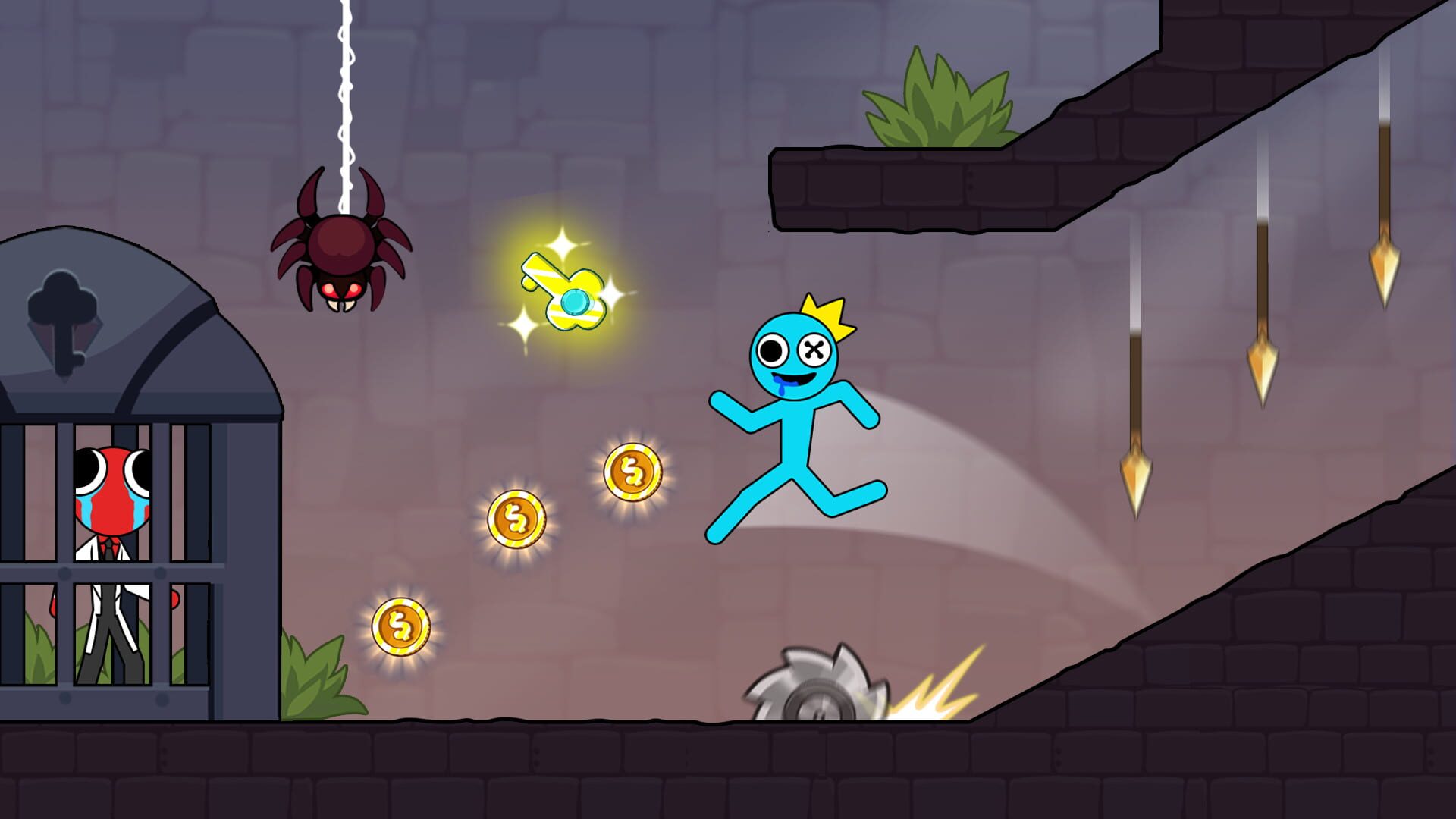 Stickman Red boy and Blue girl - Screenshot