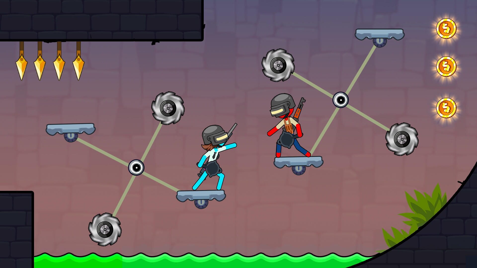 Stickman Red boy and Blue girl - Screenshot