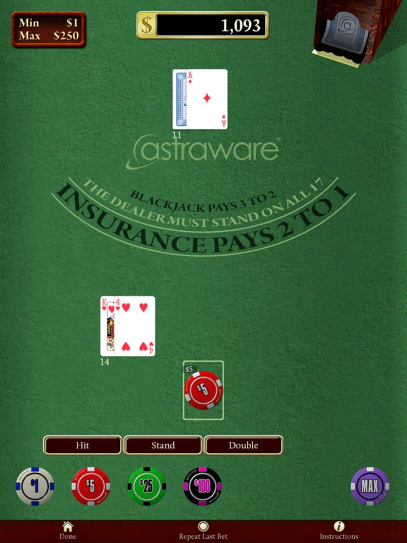 Astraware Casino - Screenshot
