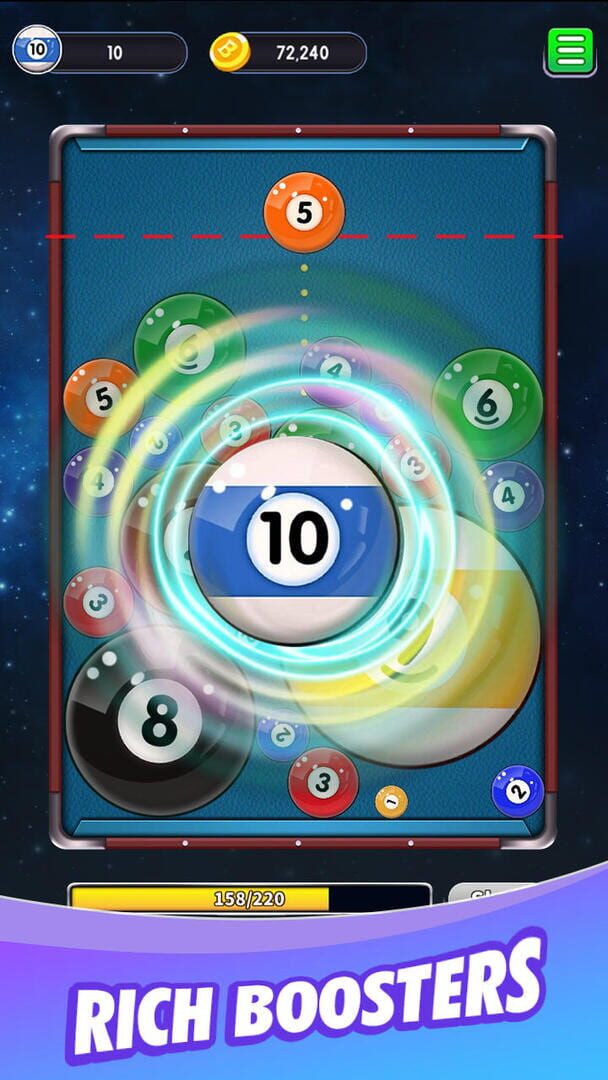 Billiards Merge 2048 - Screenshot