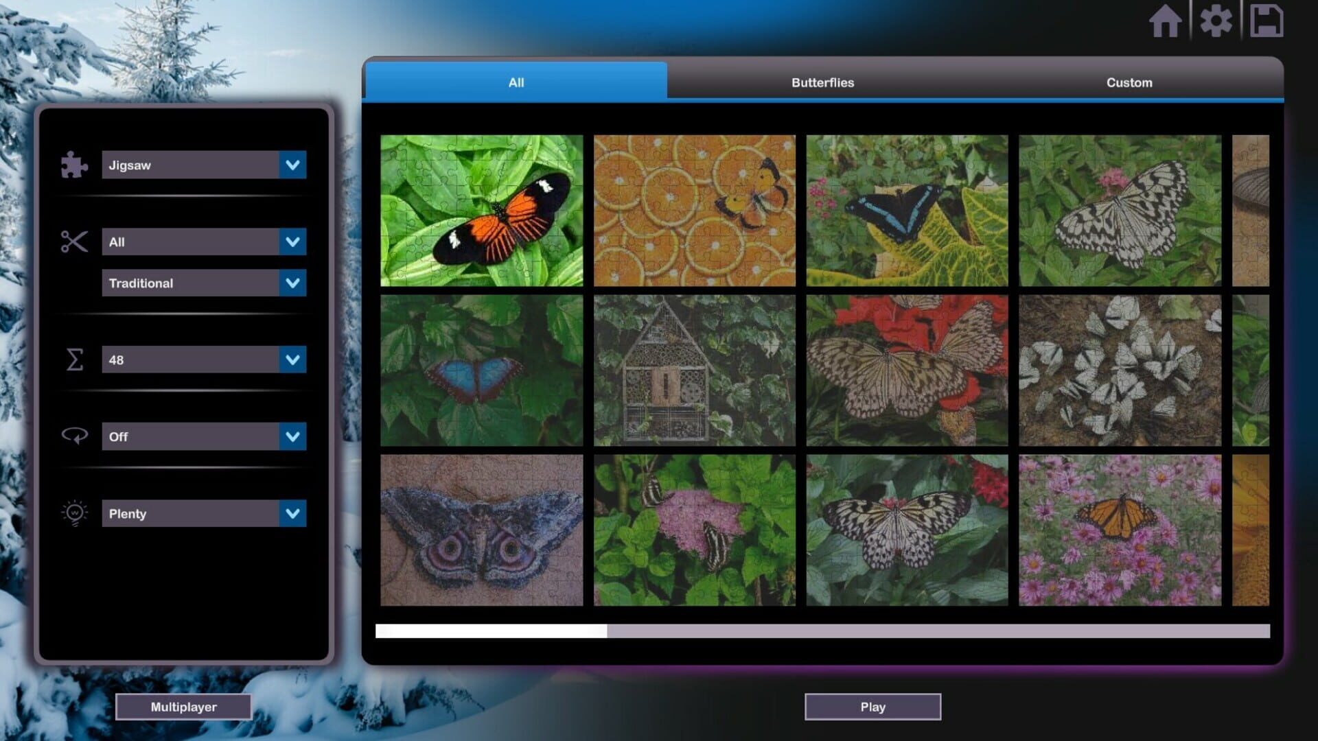 Let's Play Jigsaw Puzzles: Butterflies & Moths