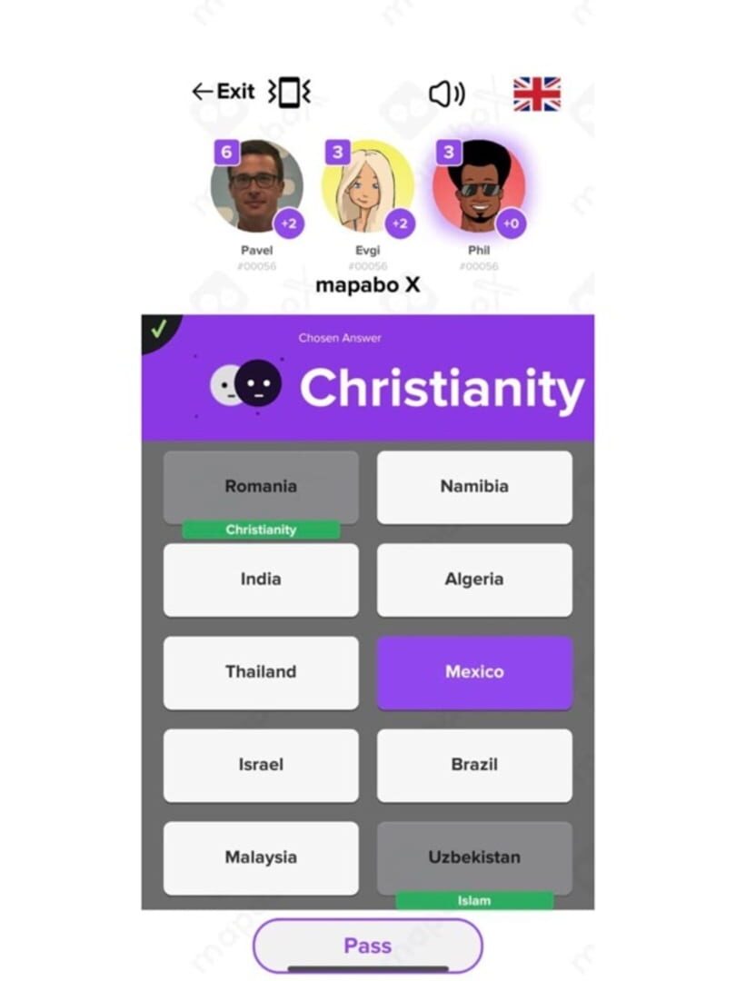 MapaboX: Trivia & Quiz game - Screenshot