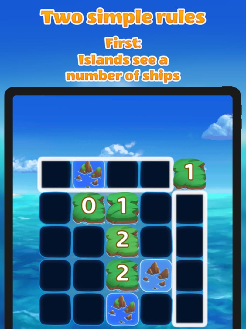 Islands and Ships logic puzzle - Screenshot