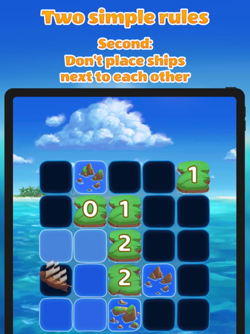 Islands and Ships logic puzzle - Screenshot
