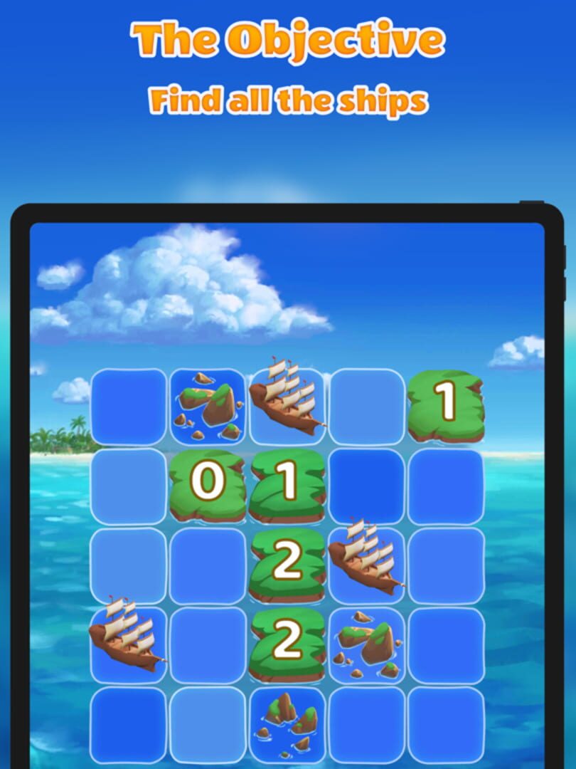 Islands and Ships logic puzzle - Screenshot