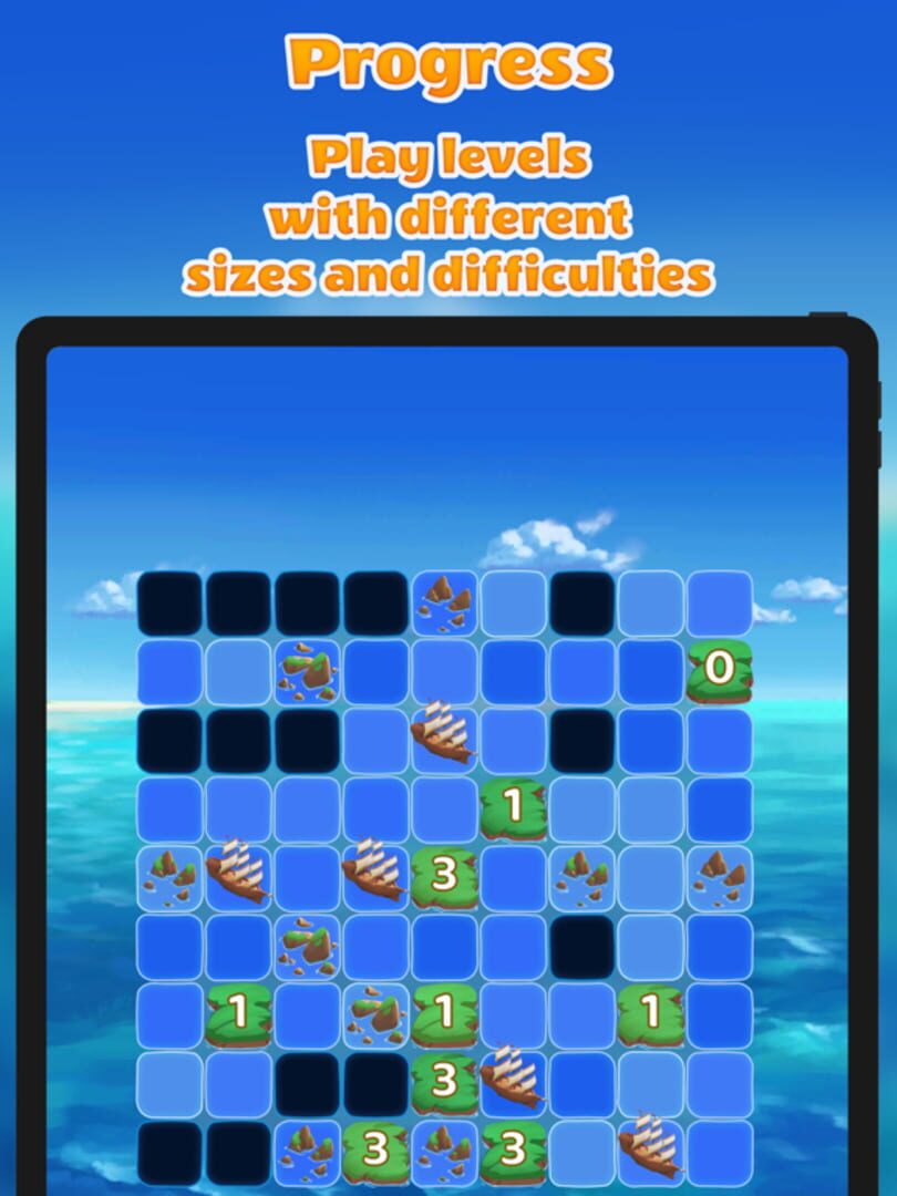 Islands and Ships logic puzzle - Screenshot