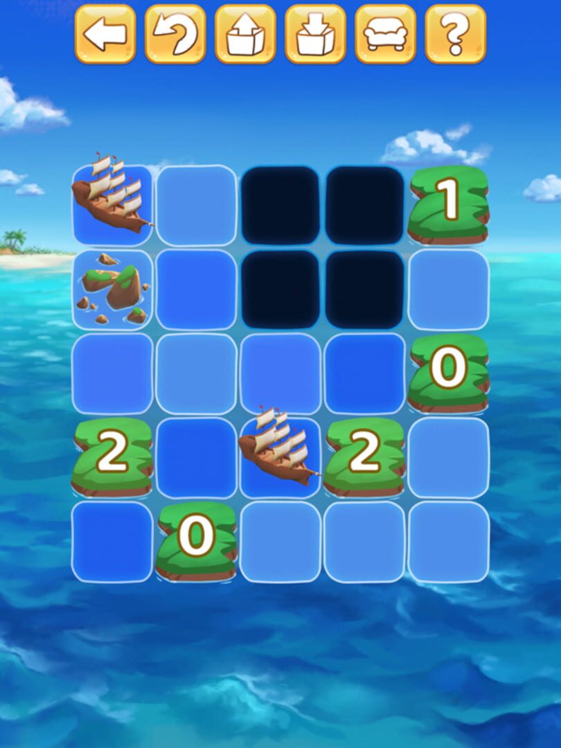 Islands and Ships logic puzzle - Screenshot