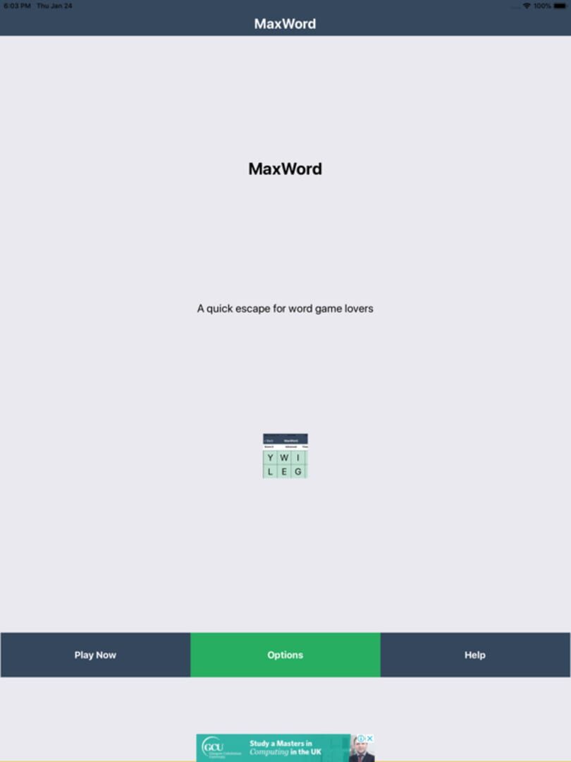 MaxWord - Screenshot