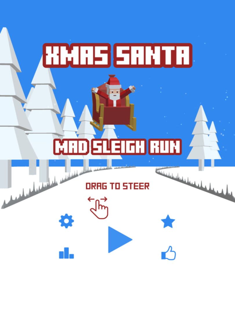 Xmas Santa Mad Sleigh Run - Screenshot