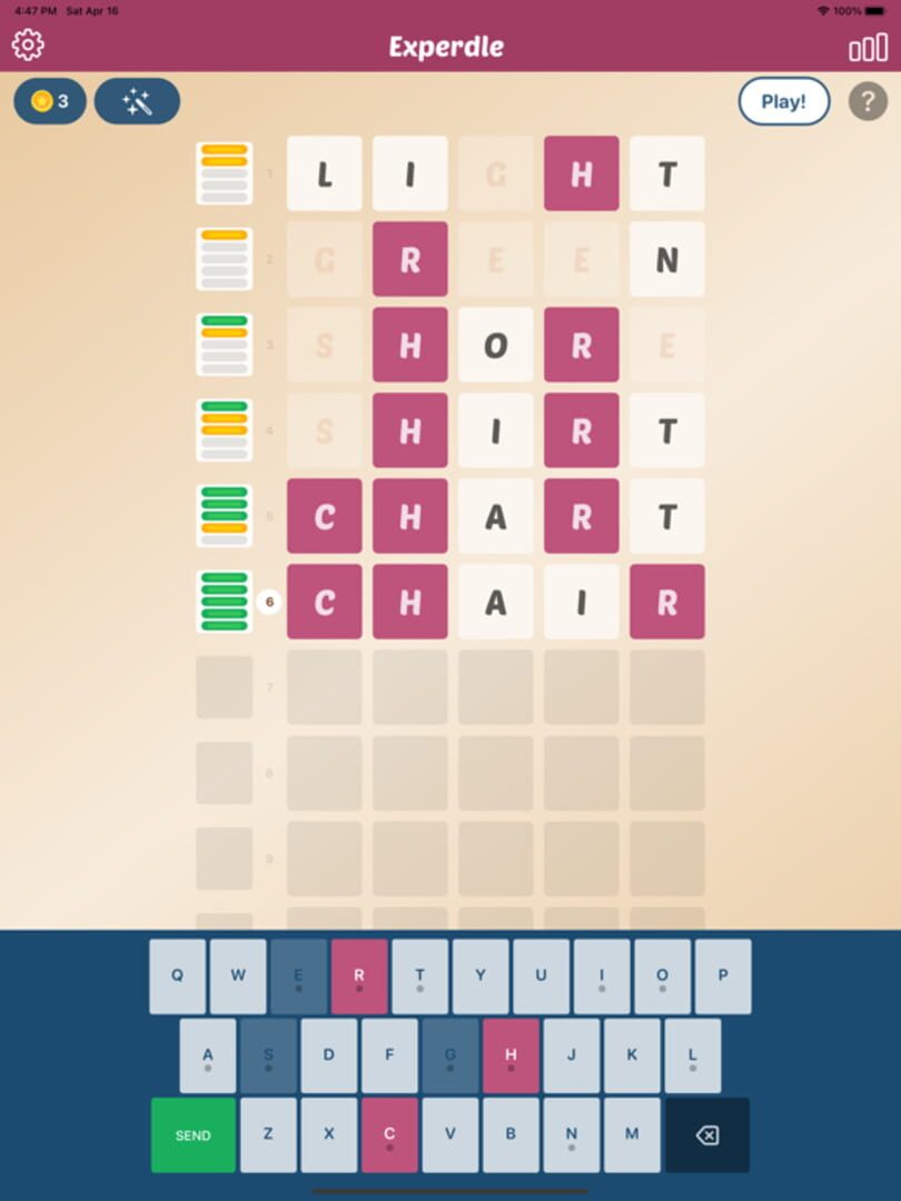 Experdle: For Word Experts - Screenshot