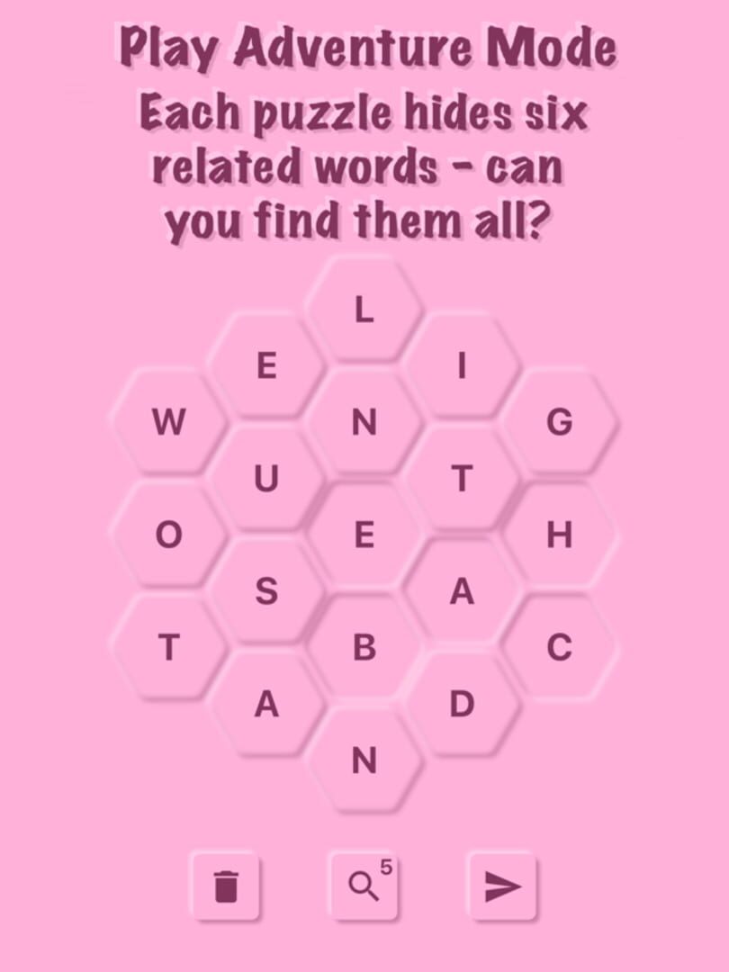 Hex Words: Word Search - Screenshot